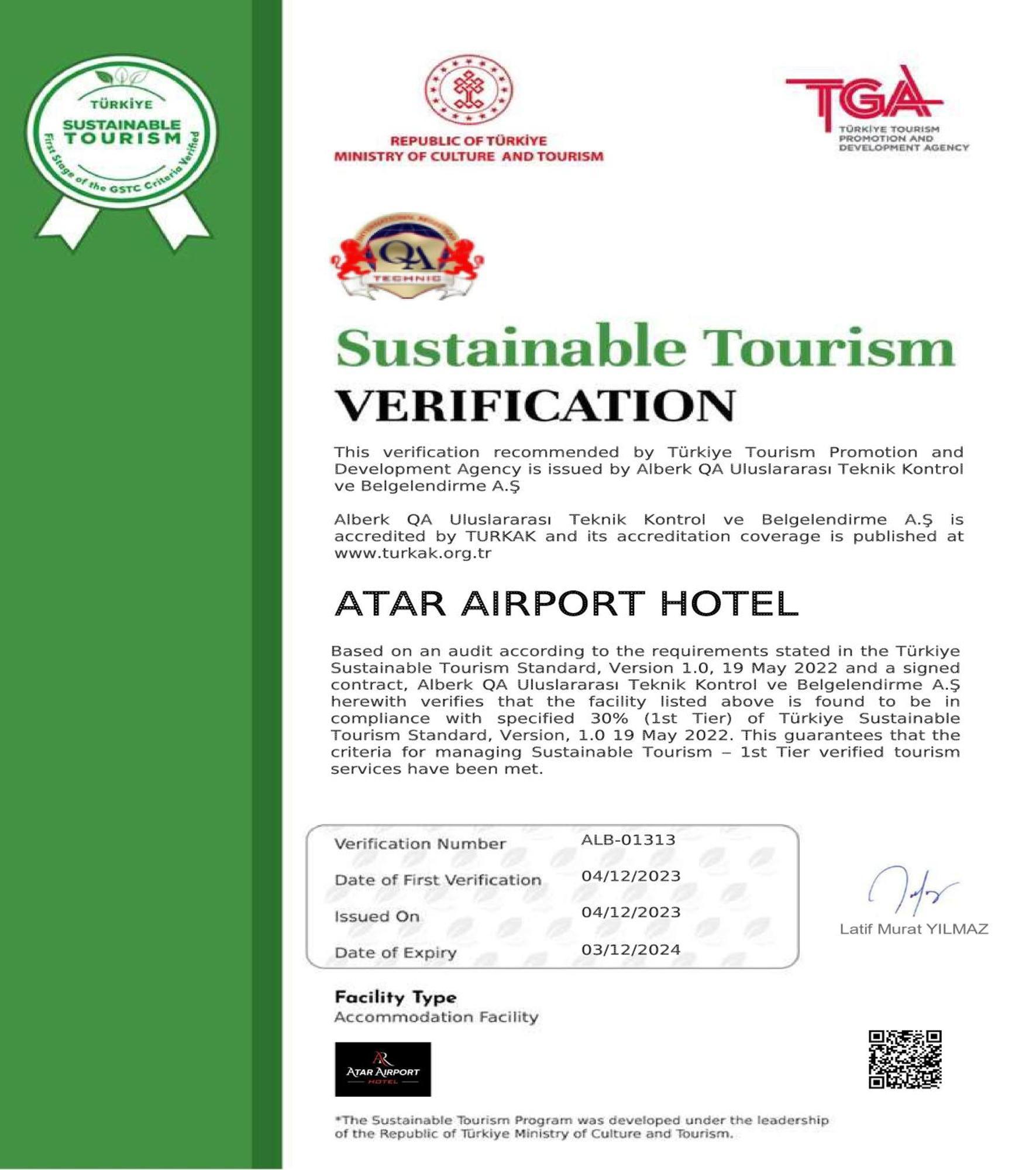 Atar Airport Hotel - Spa & Wellness Arnavutkoy ภายนอก รูปภาพ